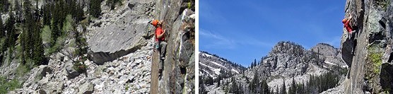 First Ascent of Whistle Pigs at Rock Springs Buttress