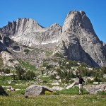 Slack Line In The Cirque of the Towers