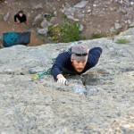 Josh Hattan Climbing at the Shield