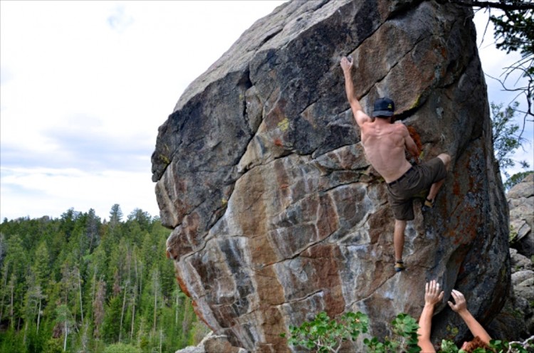 Mitch on Nexus, a V6 at the Rock Shop.